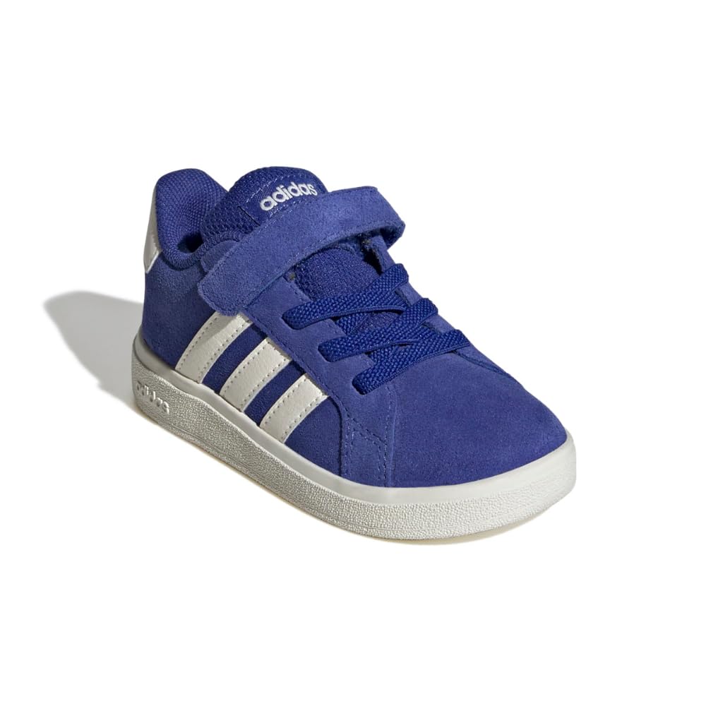 adidas Baby-Boy's Grand Court 2.0 Elastic Lace & Strap Sneaker